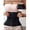 Black-L, variant on Black Hourglass Waist Trainer With Memory Steel Bones And Adjustable Hooks