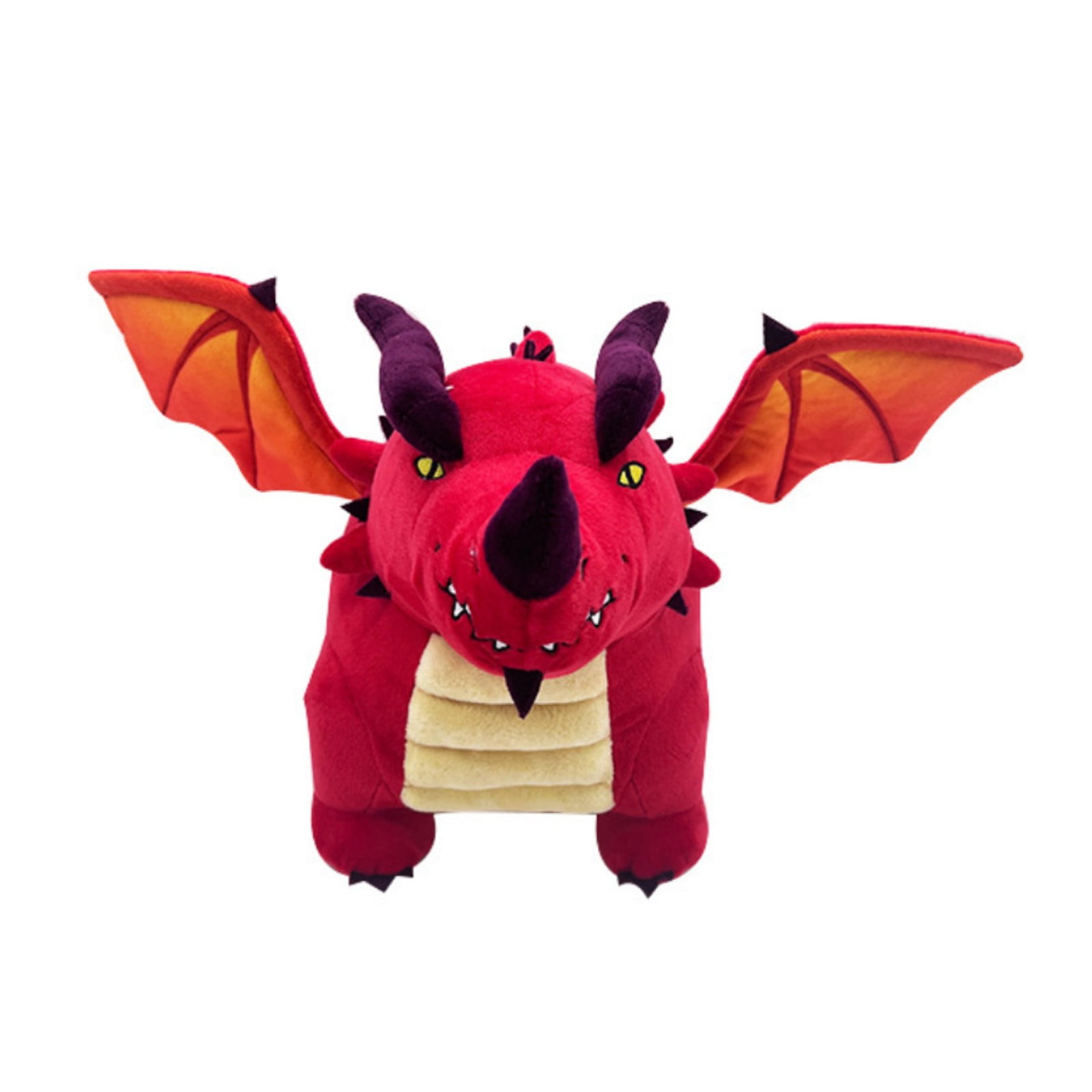 Themberchaud Dragon Plush Toy, 7.8 Inch Cartoon Red Flying Dragon ...