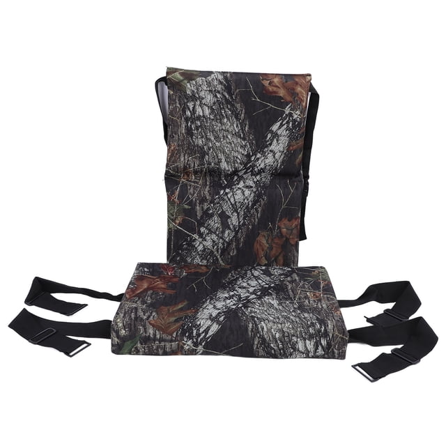 Adjustable Camping Tree , Noiseless Lightweight Foldable Cushion Pad with Back Support, Compatible with Various Tree Stands