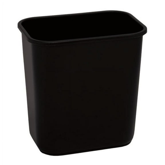 Global Industrial 13-5/8 Qt. Plastic Wastebasket - Black