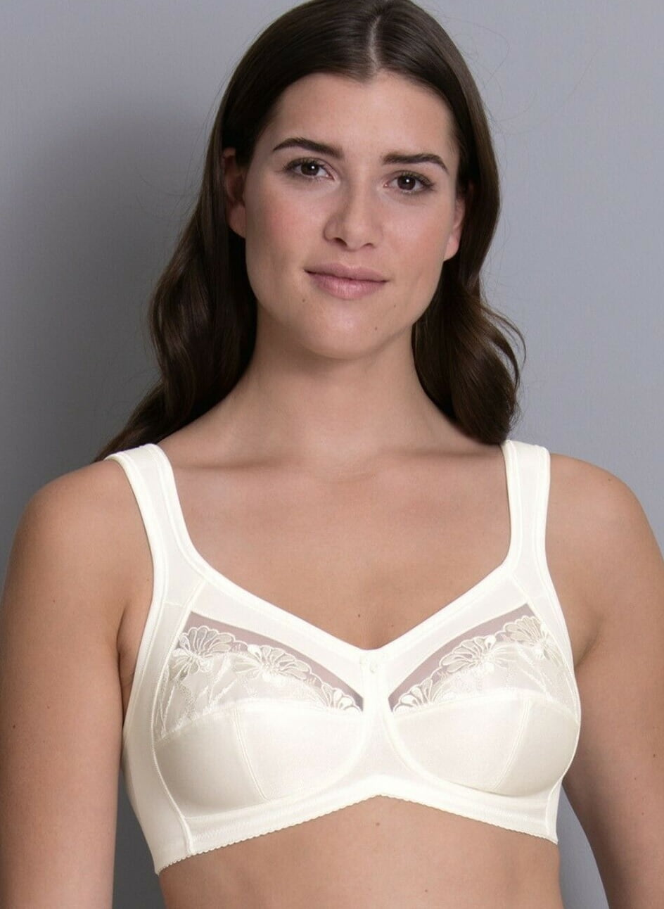 Anita Women's Safina Bra - Wire-Free Comfort Support Bra, Crystal/Off White, 34D
