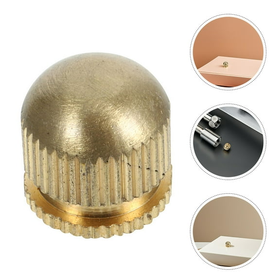 Hemobllo 8pcs Screw Caps for Lamps Ceiling Fixture Cap Replacement Parts Copper Golden Design