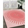 thumbnail image 3 of Ahgly Company Machine Washable Indoor Rectangle Transitional Deep Rose Pink Area Rugs, 5' x 8', 3 of 7