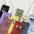 thumbnail image 2 of 10 pares de calcetines divertidos con expresión facial, calcetines Crazy Funny Emotion Crew de algodón suave, calcetines novedosos de regalo., 2 of 5