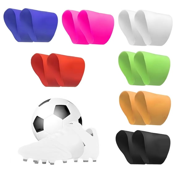 sunsanly Soccer Lace Bands Youth Soccer Cleat Lace Cover Silicone Shoelaces Covers Sports Accessory for Football Baseball Shoes
