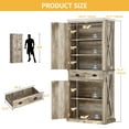 thumbnail image 4 of DWVO 72" Kitchen Pantry Storage Cabinet, Large Drawer Farmhouse Storage Cabinet with 4 Doors, 6-Tier Freestanding Buffet Cupboards for Dining Room Living Room, Rustic Oak, 4 of 13