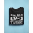 thumbnail image 3 of Real Men Make Twins, Cool Design Sweatshirt Men -GoatDeals Designs, Male Medium, 3 of 4