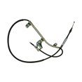 thumbnail image 3 of KarParts360 For Volkswagen Passat 1998-2005 Parking Brake Cable Driver Side | Rear | Steel | Uncoated | Black | Fixed Wire Stop End 1 Type | With Mounting Bracket, 3 of 4