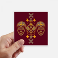 thumbnail image 1 of Moyen Ge Tête Rouge Motif Autocollant Carré Imperméable Autocollants Papier Peint Voiture Autocollant, 1 of 1
