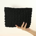 thumbnail image 4 of Unique Bargains Bubble Cloud Cosmetic Bag Zipper Checkered Makeup Bags for Lipsticks Black, 4 of 7