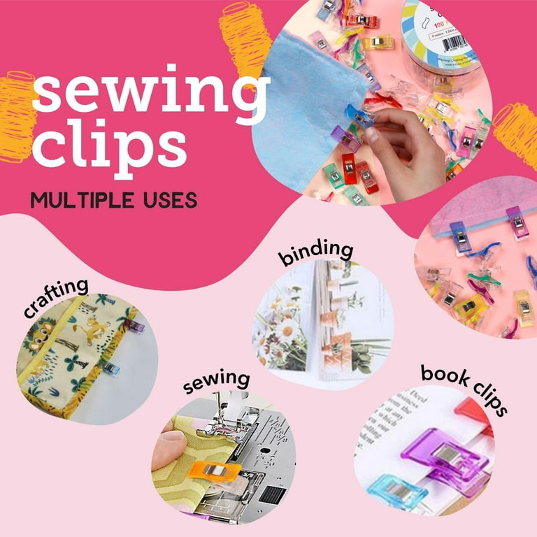 Quilting Clips and Sewing Fabric Clips, Perfect for Sewing Binding