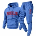 thumbnail image 2 of CONFREE Mens Tracksuit 2 Peice Athletic Sweat Suit for Men Letter Graphic Y2K Hoodies Joggers Outfits Cozy Fall Winter Sweatsuits Set, 2 of 5
