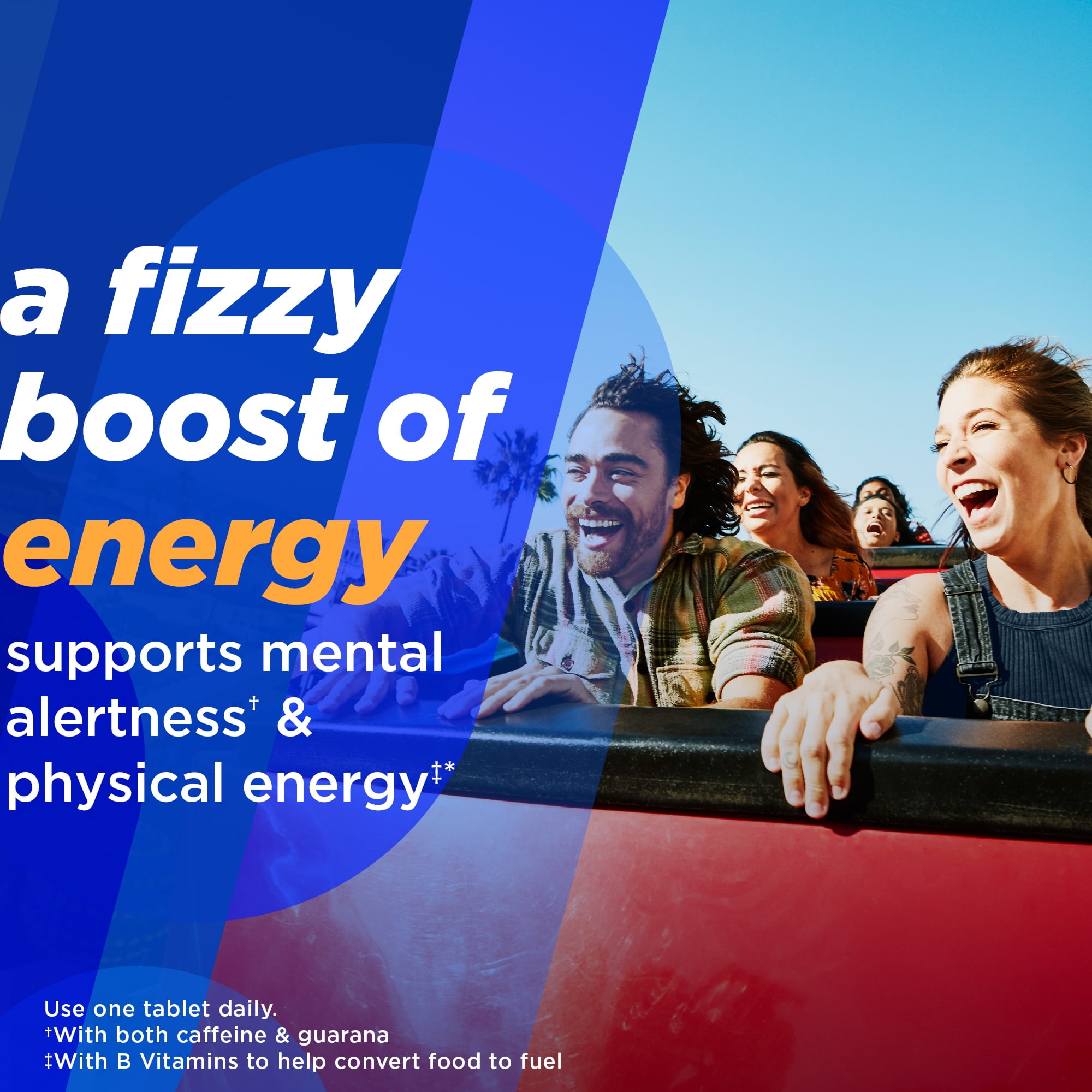 Alka-Seltzer Energy Boost, Caffeine and Vitamin B Supports Mental Sharpness and Physical Energy, 10 Count