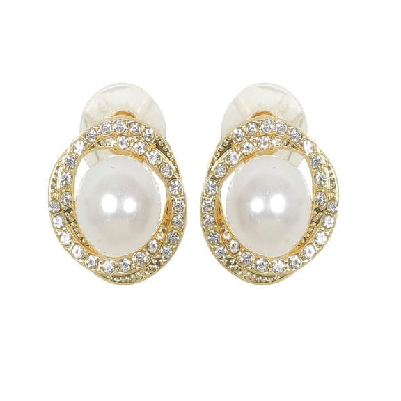 Gold Pearl Stud Earrings for Women  Golden Lightweight Hypoallergenic Cultured Pearl  925 Sterling Silver Post Earrings Birthday Gifts