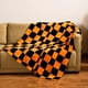 thumbnail image 1 of Orange Green Polyester Sofa Throw Blanket Soft Fuzzy Machine Washable 70x100cm, 1 of 7