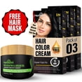 thumbnail image 2 of (6 pack) Herbishh Rapid Infusion Hair Color Cream – 1N Natural Black Hair Dye Permanent One Minute with Comb Applicator, Hair Color for Gray Hair Coverage, Ammonia-Free, Patented Korean Technology, 2.03 fl. O, 2 of 8