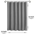 thumbnail image 7 of Mrs Awesome Dark Gray Shower Curtain Liner Waterproof PEVA 8G Thickness, 6 Bottom Magnets, 72" x 72", 7 of 7
