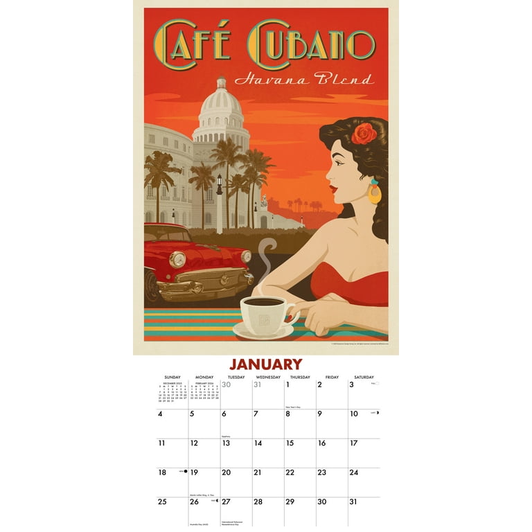 Coffee Delights (Anderson Design Group) 2026 Wall Calendar