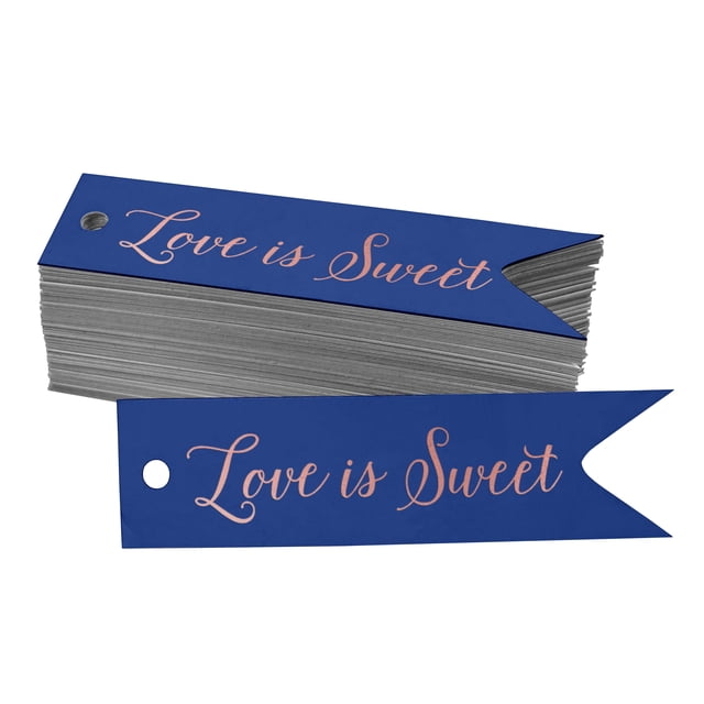 Inkdotpot Rose Gold Foil Paper Hang Tags Love Is Sweet Wedding Favor Tags 100 Pieces