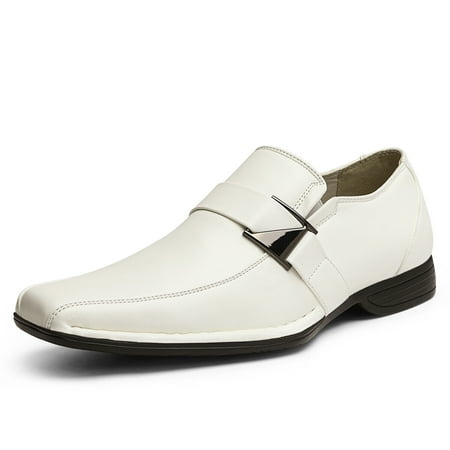 

Bruno MARC Men‘s Loafers Dress Classic Square Toe Formal Oxfords Slip On Shoes