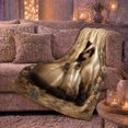 thumbnail image 5 of Siamese Cat Grooming Kitten Autumnal autumn celebration Scene Vintage, Warm Flannel Blanket for Living Room and Reading Nook, Festive Pet Portrait Pattern, Cat Lovers Christmas Gift, 5 of 7