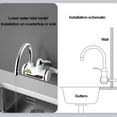 thumbnail image 2 of Grifo de calentador de agua caliente eléctrico Grifo mezclador frío y caliente para cocina (enchufe B de la UE) Sywqhk Para estrenar, 2 of 5