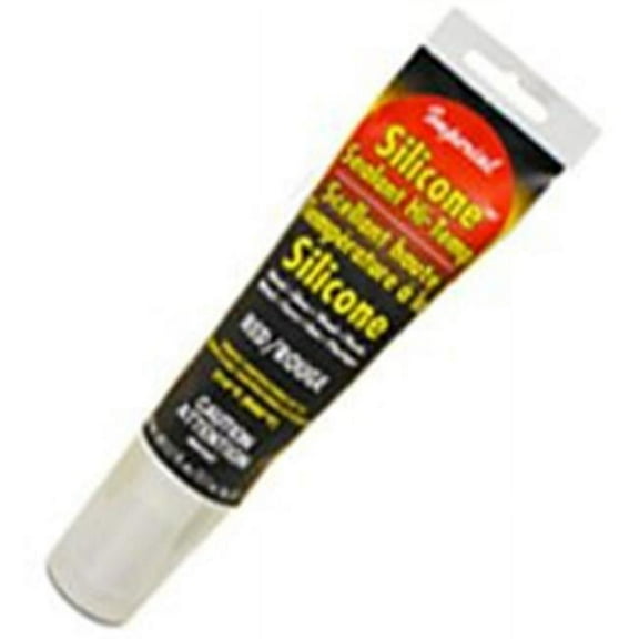 Imperial KK0321 High Temperature Silicone Sealant, 2.7 oz, Tube, Red, Paste
