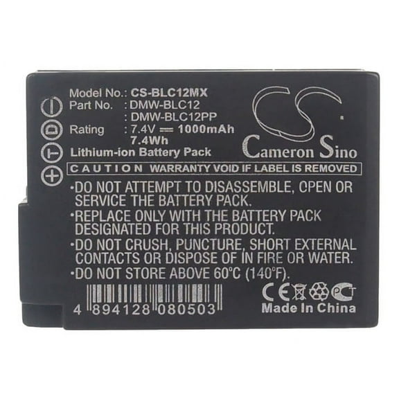 Battery for Panasonic DMC-GH2 GX8 Leica Sigma DP1Q DP3Q DMW-BLC12 BP-DC12 BP-51