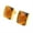Gold Orange, variant on Women's Stainless Steel Multi-color Square Cut Gemstone Glass Crystal Stud Earrings Silver Orange Stone