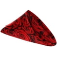 thumbnail image 2 of GZHJMY 3D Beautiful Red Roses Cloth Napkins, Set of 1 20 x 20 Inch Soft & Comfortable Polyester Dinner Napkin for Family, Restaurant, Weddings, Parties, 2 of 5