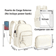 thumbnail image 4 of Mochila De Mujer Mochilas Dama Mochila Escolar Malubero, Beige, 4 of 5