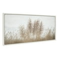 thumbnail image 4 of Kate and Laurel Sylvie Westport No 5 Framed Canvas Wall Art by Crystal Lynn Collins, 40x18 White, Grassy Coastal Beach Art for Wall, 4 of 8