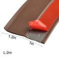 thumbnail image 4 of Garage Door Sealing Strip Weatherproof Door Frame Seal Strip Rubber Strip 2M Brown Smile Home, 4 of 9