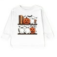 thumbnail image 5 of Halloween Bookshelf Ghosts - Toddler Long Sleeve Graphic Tee and Youth Long Sleeve Graphic T-Shirt, 5 of 13