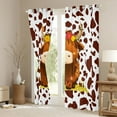 thumbnail image 3 of Castle Fairy Highland Bull Curtains Pack of 2 (42x84 Each),Cow Print Curtains Blackout, 3 of 6