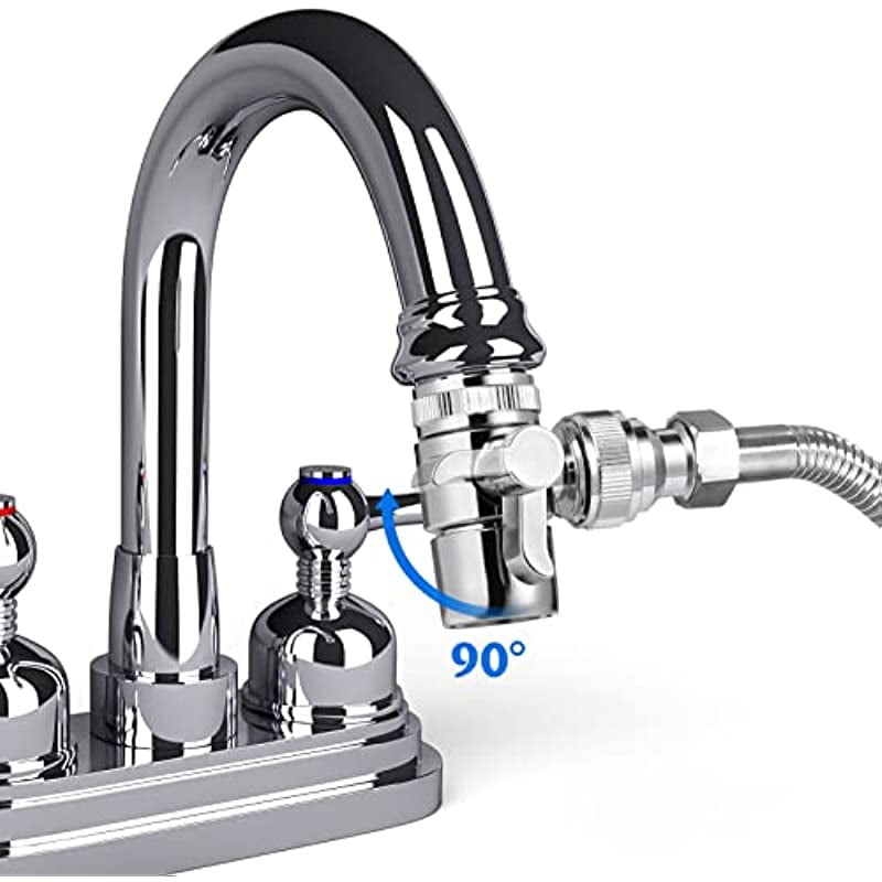 DOITOOL 2PCS Sink Faucet Diverter Valve With Aerator and Male Threaded