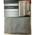 thumbnail image 2 of Leah 5 Piece Woven Textured Curtain Set with Beaded Austrian Valances (Silver Grey), 2 of 4