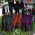 thumbnail image 5 of Nifti Nest Halloween Skeleton, 3 Pcs Ghost Decorations, Halloween Props,  Halloween Yard Decorations, Black,Green,Red, 5 of 7