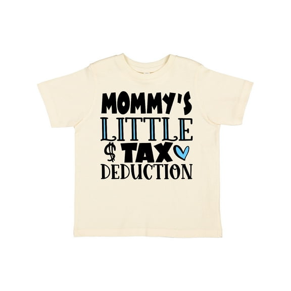 Inktastic Mommy's Little Tax Deduction Blue Hearts Boys or Girls Toddler T-Shirt