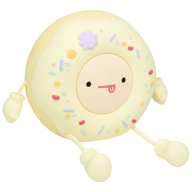 Luz nocturna pequeña de silicona con sincronización de luz nocturna para guardería de pastel/Donut para dormitorio de niños