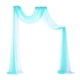 thumbnail image 2 of Boda Draping Arbor Drapery Reutilizable Party Telón de fondo Paneles 70x550cm 6 Yard para cumpleaños Escaleras Fiestas tejado Recepción 1x blanco 1x Yotijar cortina de arco de boda, 2 of 10