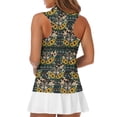 thumbnail image 5 of Whosucclay Wolf Sunflower Print Workout Tank Tops for Women, Ventilated Half Zip Womens Golf Shirt for Athletic Sports XS - 2XL, 5 of 8