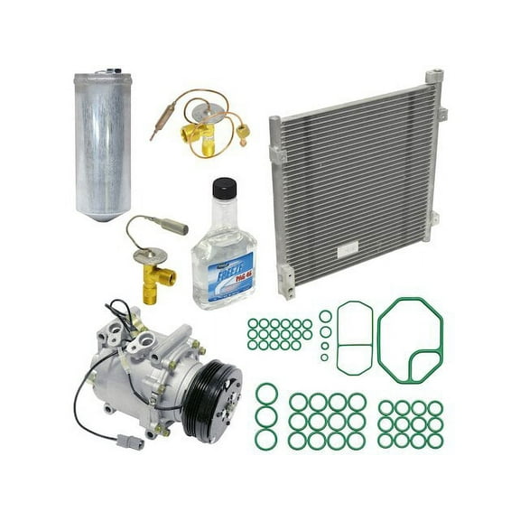A/C Compressor Kit with Condenser - Compatible with 1996 - 1999 Honda Civic 1997 1998