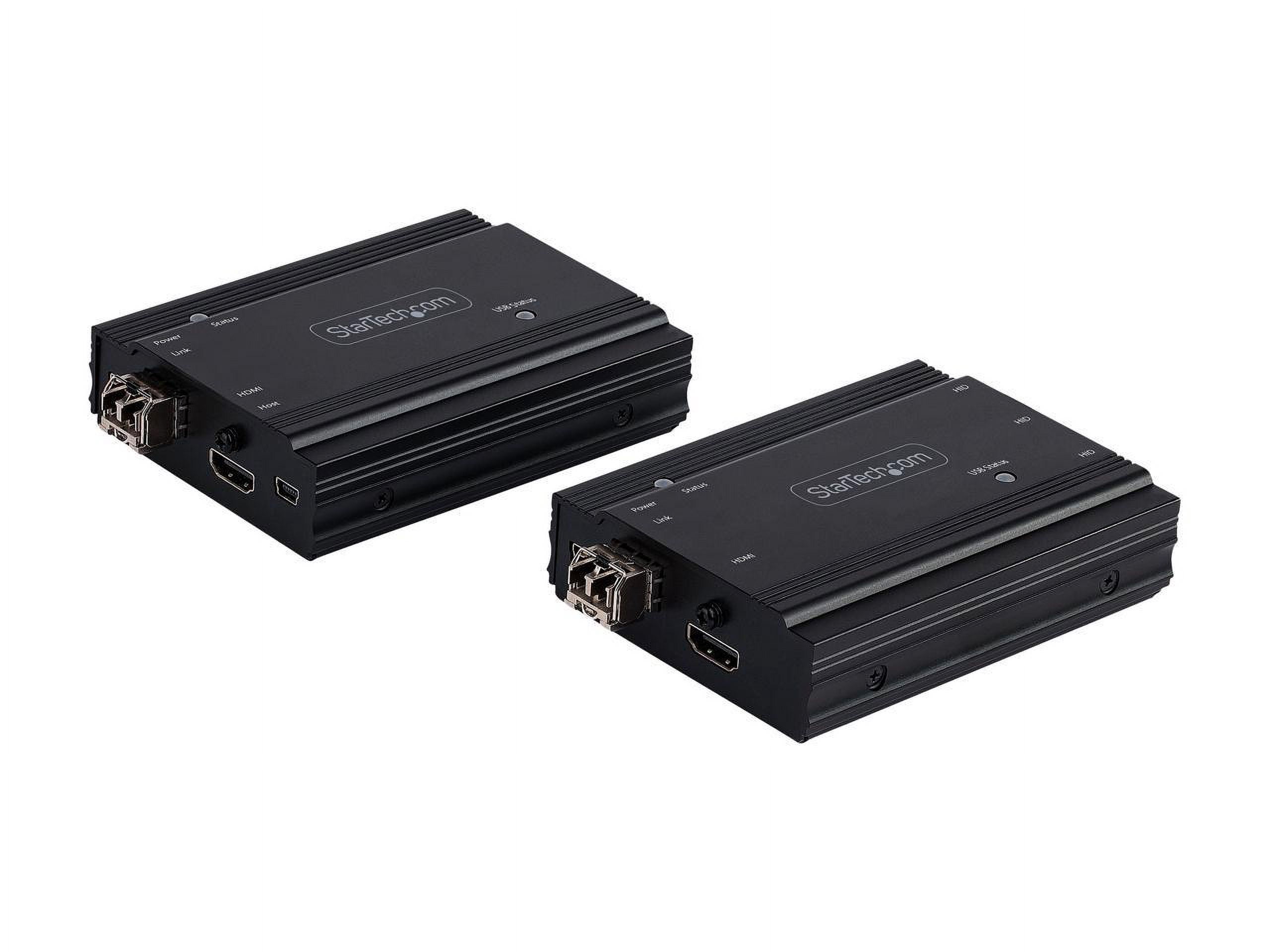 StarTech.com 4K HDMI KVM Extender over Fiber, HDMI Video & USB over Fiber, up to 984ft/300m (MultiMode), 10G MMF SFP+ Modules