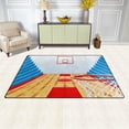 thumbnail image 3 of Dreamtimes Lightweight Soft Area Rugs 60 x 39 inch (5'x 3'3"), Small Basketball Arena Floor Mat for Kids Playing Room Hardwood Floor Living Room Nursery Rugs, 3 of 6
