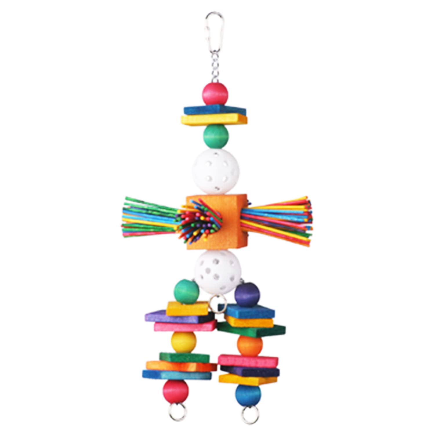 Super Bird Creations SB513 Willy Nilly Bird Toy - Enriching Parrot Toy for Large Birds, Medium Conure Toys, Bird Foraging Toys, Parrot Toys for Medium Birds, Medium/Large Bird Size, 14" x 6.5"