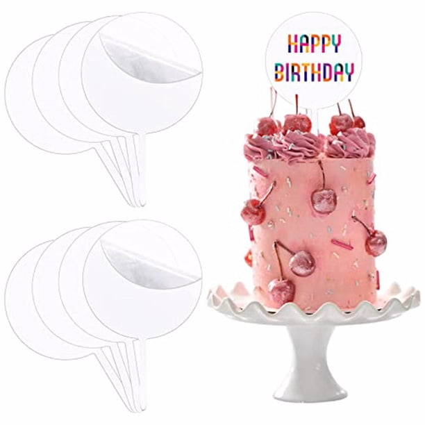 Inteprter 8 piezas de decoración para pasteles, decoración para hornear, tamaño compacto, superficie lisa, seguridad funcional exquisita, Kits de decoración para fiestas