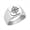 Silver, variant on Nautical Compass Stainless Steel Signet Ring