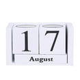 thumbnail image 2 of Dserhfy Wooden Blocks Desk Calendar Month Date Display Reusable Farmhouse Rustic Solid Wood Perpetual Calendar Home Office Desktop Decoration, 2 of 8