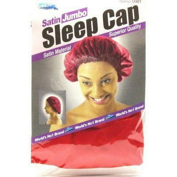 Dream Satin Sleep Cap Jumbo Black 1 ea